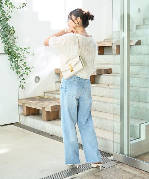 Rouge vif la cle / ルージュ・ヴィフ ラクレ ニット・セーター | シアーフリンジニット フレンチプルオーバー | 詳細6