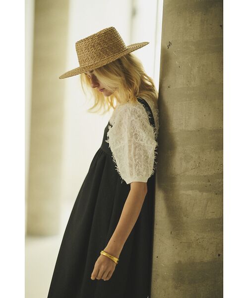 Rouge vif la cle / ルージュ・ヴィフ ラクレ ニット・セーター | シアーフリンジニット フレンチプルオーバー | 詳細8