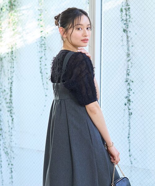 Rouge vif la cle / ルージュ・ヴィフ ラクレ ニット・セーター | シアーフリンジニット フレンチプルオーバー | 詳細12