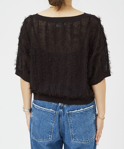 Rouge vif la cle / ルージュ・ヴィフ ラクレ ニット・セーター | シアーフリンジニット フレンチプルオーバー | 詳細21