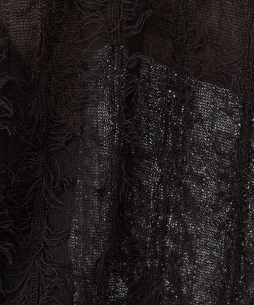 Rouge vif la cle / ルージュ・ヴィフ ラクレ ニット・セーター | シアーフリンジニット フレンチプルオーバー | 詳細25