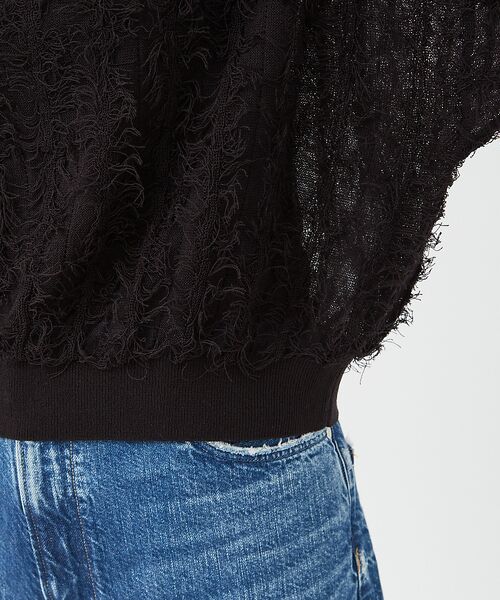 Rouge vif la cle / ルージュ・ヴィフ ラクレ ニット・セーター | シアーフリンジニット フレンチプルオーバー | 詳細27