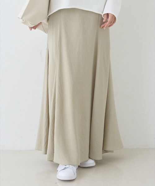 Rouge vif la cle / ルージュ・ヴィフ ラクレ ロング・マキシ丈スカート | 【新色登場】切替マキシスカート（セージグリーン）