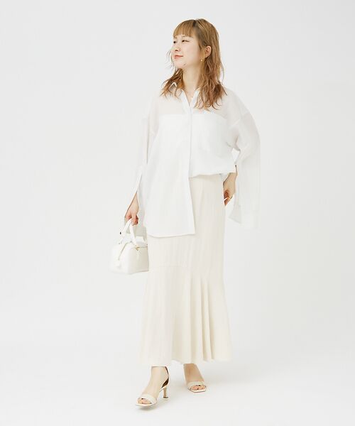 Rouge vif la cle / ルージュ・ヴィフ ラクレ ロング・マキシ丈スカート | 切替マーメイドスカート | 詳細5