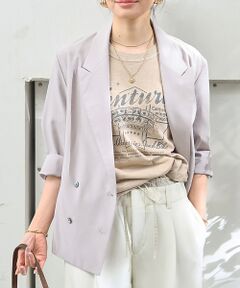 Rouge Vif  ベージュ レザージャケット Rouge vif la cle / ルージュ・ヴィフ ラクレ （レディース
