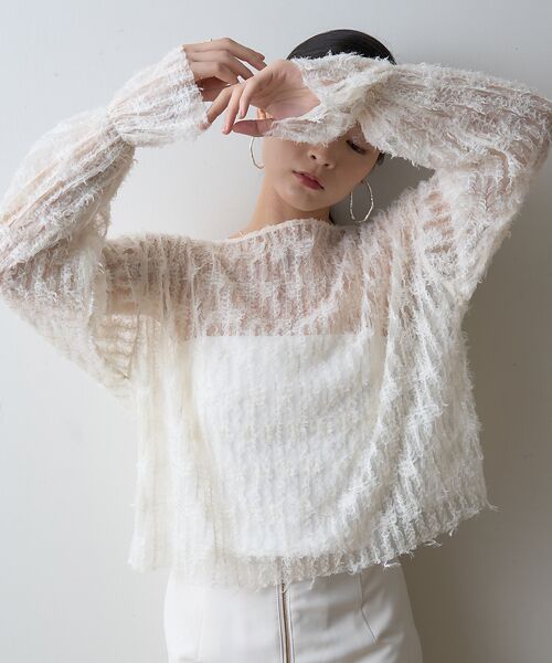 Rouge vif la cle / ルージュ・ヴィフ ラクレ シャツ・ブラウス | 【一部店舗限定】フェザーチュールブラウス | 詳細3