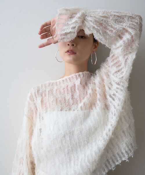 Rouge vif la cle / ルージュ・ヴィフ ラクレ シャツ・ブラウス | 【一部店舗限定】フェザーチュールブラウス | 詳細5