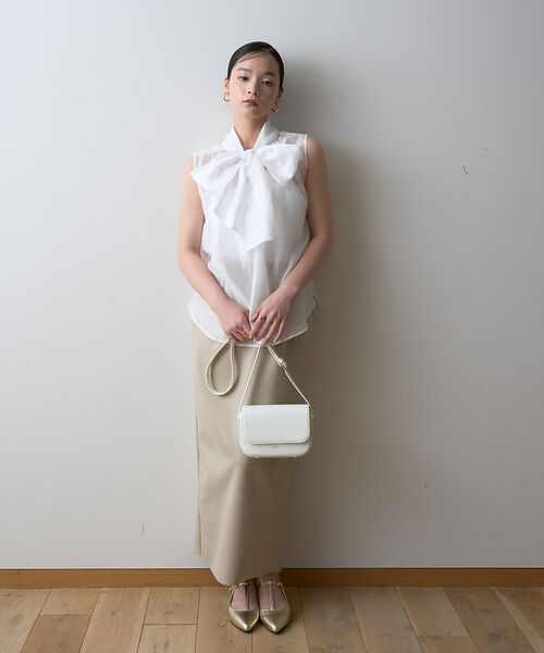 Rouge vif la cle / ルージュ・ヴィフ ラクレ シャツ・ブラウス | 【一部店舗限定】【北野百笑さん着用】2WAYリボンシアーブラウス | 詳細6