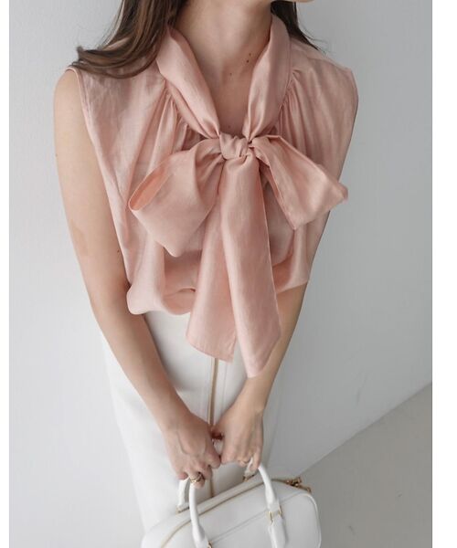 Rouge vif la cle / ルージュ・ヴィフ ラクレ シャツ・ブラウス | 【一部店舗限定】【北野百笑さん着用】2WAYリボンシアーブラウス | 詳細16