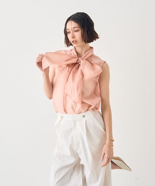 Rouge vif la cle / ルージュ・ヴィフ ラクレ シャツ・ブラウス | 【一部店舗限定】【北野百笑さん着用】2WAYリボンシアーブラウス | 詳細18