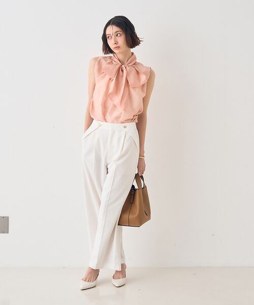 Rouge vif la cle / ルージュ・ヴィフ ラクレ シャツ・ブラウス | 【一部店舗限定】【北野百笑さん着用】2WAYリボンシアーブラウス | 詳細20