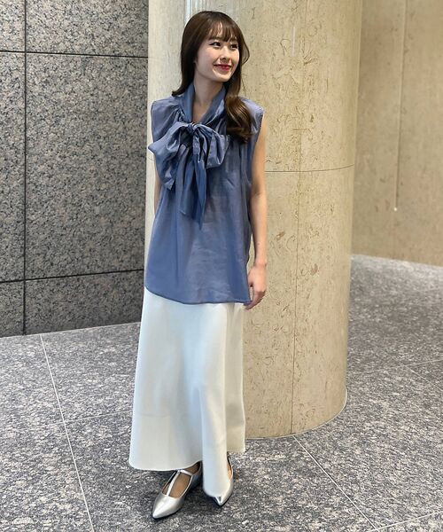 Rouge vif la cle / ルージュ・ヴィフ ラクレ シャツ・ブラウス | 【一部店舗限定】【北野百笑さん着用】2WAYリボンシアーブラウス | 詳細26