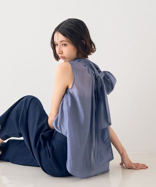 Rouge vif la cle / ルージュ・ヴィフ ラクレ シャツ・ブラウス | 【一部店舗限定】【北野百笑さん着用】2WAYリボンシアーブラウス | 詳細28