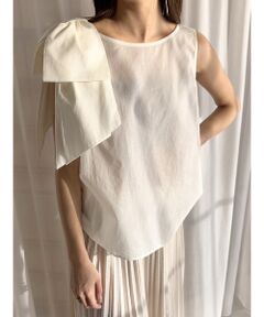 Rouge vif la cle / ルージュ・ヴィフ ラクレ シャツ・ブラウス | 【一部店舗限定】ショルダービッグリボンブラウス