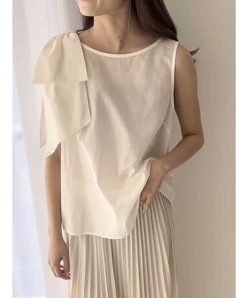 Rouge vif la cle / ルージュ・ヴィフ ラクレ シャツ・ブラウス | 【一部店舗限定】ショルダービッグリボンブラウス | 詳細1