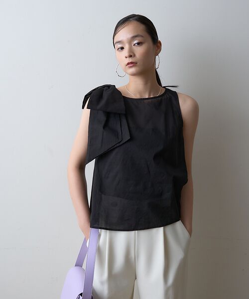 Rouge vif la cle / ルージュ・ヴィフ ラクレ シャツ・ブラウス | 【一部店舗限定】ショルダービッグリボンブラウス | 詳細3