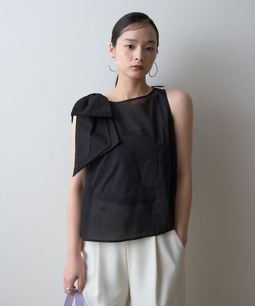 Rouge vif la cle / ルージュ・ヴィフ ラクレ シャツ・ブラウス | 【一部店舗限定】ショルダービッグリボンブラウス | 詳細5