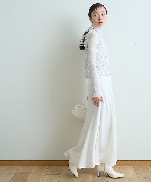 Rouge vif la cle / ルージュ・ヴィフ ラクレ ベスト | 【一部店舗限定】マクラメニットベスト | 詳細3