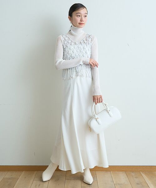 Rouge vif la cle / ルージュ・ヴィフ ラクレ ベスト | 【一部店舗限定】マクラメニットベスト | 詳細4