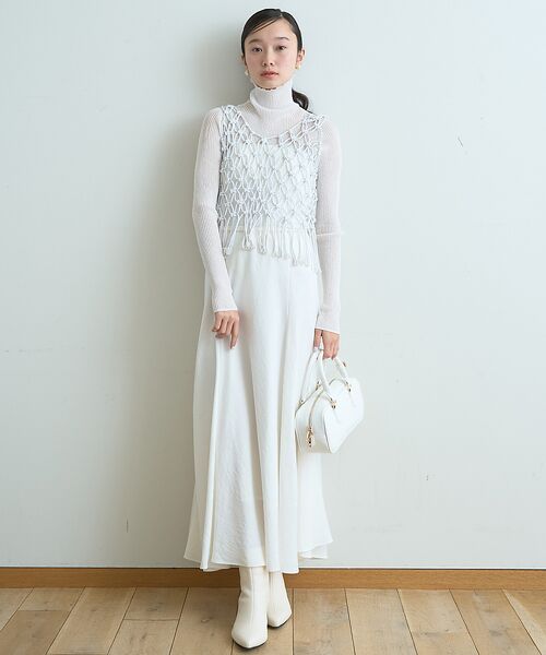 Rouge vif la cle / ルージュ・ヴィフ ラクレ ベスト | 【一部店舗限定】マクラメニットベスト | 詳細5