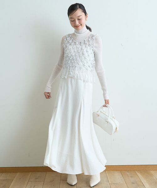 Rouge vif la cle / ルージュ・ヴィフ ラクレ ベスト | 【一部店舗限定】マクラメニットベスト | 詳細6