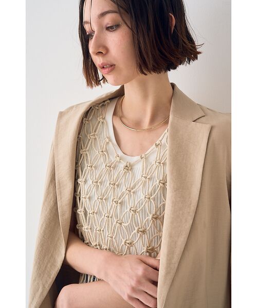 Rouge vif la cle / ルージュ・ヴィフ ラクレ ベスト | 【一部店舗限定】マクラメニットベスト | 詳細18