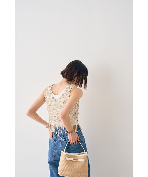 Rouge vif la cle / ルージュ・ヴィフ ラクレ ベスト | 【一部店舗限定】マクラメニットベスト | 詳細21