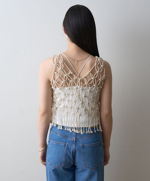 Rouge vif la cle / ルージュ・ヴィフ ラクレ ベスト | 【一部店舗限定】マクラメニットベスト | 詳細27