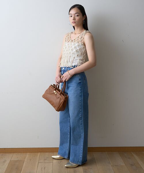 Rouge vif la cle / ルージュ・ヴィフ ラクレ ベスト | 【一部店舗限定】マクラメニットベスト | 詳細13