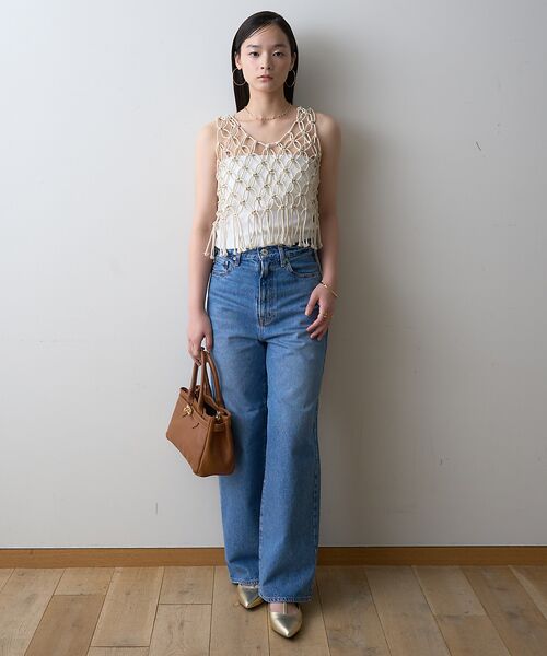 Rouge vif la cle / ルージュ・ヴィフ ラクレ ベスト | 【一部店舗限定】マクラメニットベスト | 詳細15