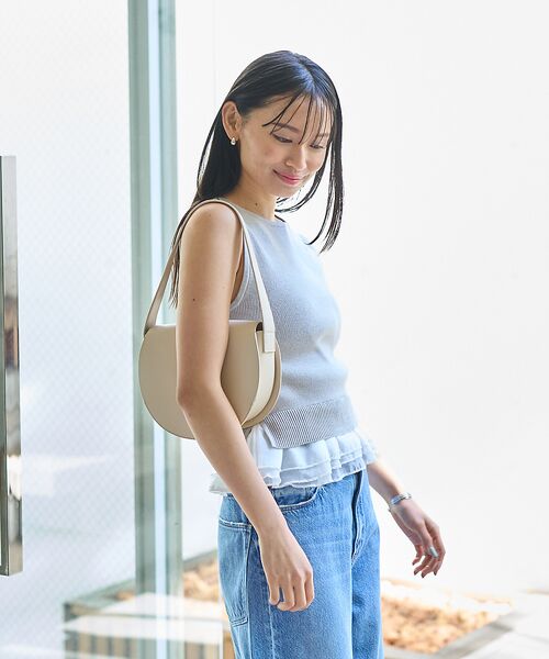 Rouge vif la cle / ルージュ・ヴィフ ラクレ ニット・セーター | 【一部店舗限定】チュールコンビノースリーブプルオーバー | 詳細11