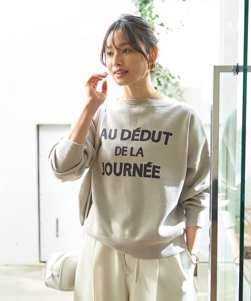 Rouge vif la cle / ルージュ・ヴィフ ラクレ ニット・セーター | 【一部店舗限定】【追加4】ジャガードロゴニット | 詳細1