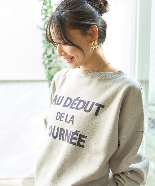 Rouge vif la cle / ルージュ・ヴィフ ラクレ ニット・セーター | 【一部店舗限定】【追加4】ジャガードロゴニット | 詳細2