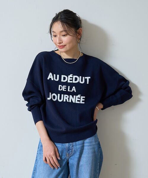 Rouge vif la cle / ルージュ・ヴィフ ラクレ ニット・セーター | 【一部店舗限定】【追加4】ジャガードロゴニット | 詳細11