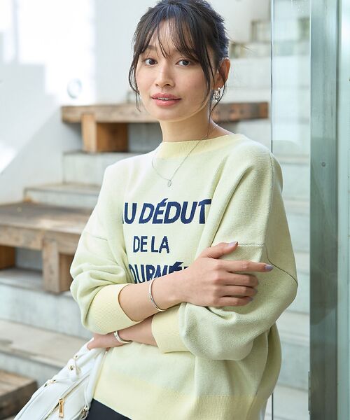 Rouge vif la cle / ルージュ・ヴィフ ラクレ ニット・セーター | 【一部店舗限定】【追加4】ジャガードロゴニット | 詳細18