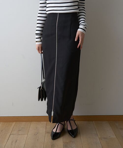 Rouge vif la cle / ルージュ・ヴィフ ラクレ ロング・マキシ丈スカート | 【一部店舗限定】フロントZIPストレッチハイウエストスカート | 詳細17