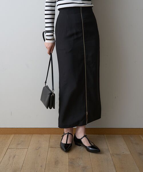 Rouge vif la cle / ルージュ・ヴィフ ラクレ ロング・マキシ丈スカート | 【一部店舗限定】フロントZIPストレッチハイウエストスカート | 詳細18