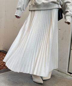 Rouge vif la cle / ルージュ・ヴィフ ラクレ ロング・マキシ丈スカート | 【一部店舗限定】ビジュープリーツギャザースカート