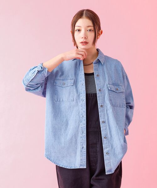 Rouge vif la cle / ルージュ・ヴィフ ラクレ シャツ・ブラウス | 【MICA&DEAL /マイカアンドディール】ライトオンスデニムシャツ【WEB限 | 詳細13