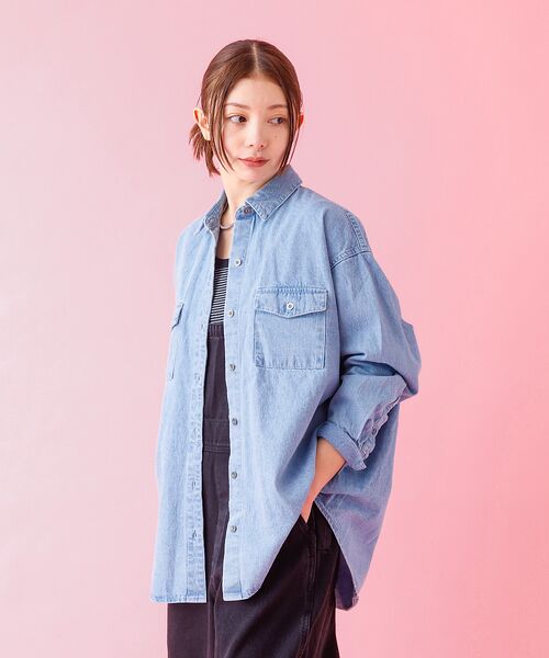 Rouge vif la cle / ルージュ・ヴィフ ラクレ シャツ・ブラウス | 【MICA&DEAL /マイカアンドディール】ライトオンスデニムシャツ【WEB限 | 詳細16