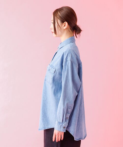 Rouge vif la cle / ルージュ・ヴィフ ラクレ シャツ・ブラウス | 【MICA&DEAL /マイカアンドディール】ライトオンスデニムシャツ【WEB限 | 詳細5