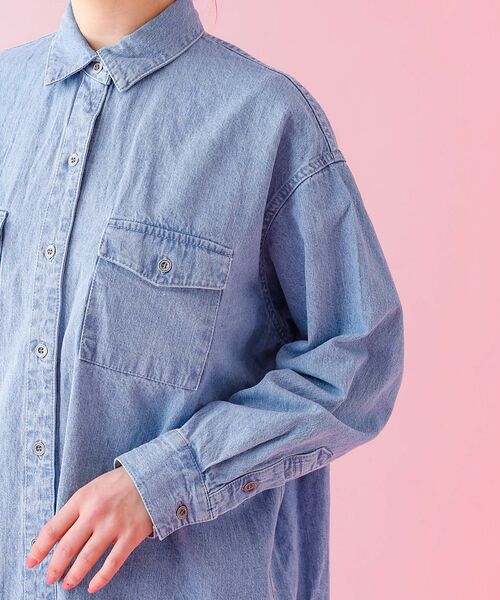 Rouge vif la cle / ルージュ・ヴィフ ラクレ シャツ・ブラウス | 【MICA&DEAL /マイカアンドディール】ライトオンスデニムシャツ【WEB限 | 詳細8