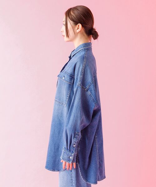 Rouge vif la cle / ルージュ・ヴィフ ラクレ シャツ・ブラウス | 【Healthy denim / ヘルシーデニム】Almond / デニムシャツ | 詳細15