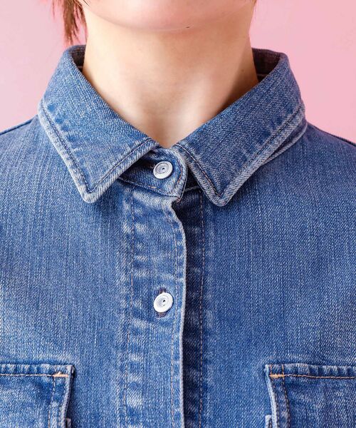 Rouge vif la cle / ルージュ・ヴィフ ラクレ シャツ・ブラウス | 【Healthy denim / ヘルシーデニム】Almond / デニムシャツ | 詳細17