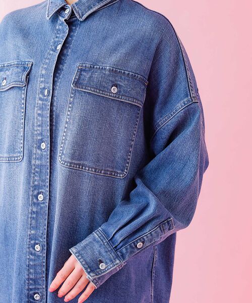 Rouge vif la cle / ルージュ・ヴィフ ラクレ シャツ・ブラウス | 【Healthy denim / ヘルシーデニム】Almond / デニムシャツ | 詳細18