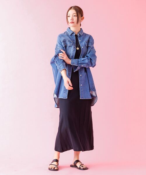 Rouge vif la cle / ルージュ・ヴィフ ラクレ シャツ・ブラウス | 【Healthy denim / ヘルシーデニム】Almond / デニムシャツ | 詳細8