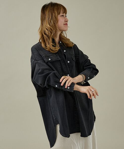 Rouge vif la cle / ルージュ・ヴィフ ラクレ シャツ・ブラウス | 【Healthy denim / ヘルシーデニム】Almond / デニムシャツ | 詳細30