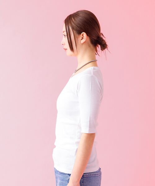 Rouge vif la cle / ルージュ・ヴィフ ラクレ Tシャツ | 【Robert P Miller | ロバート・ピー・ミラー】パネルリブTシャツ | 詳細7