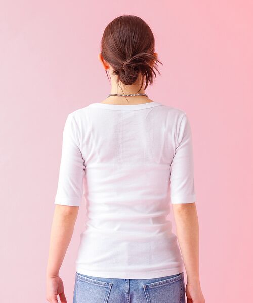 Rouge vif la cle / ルージュ・ヴィフ ラクレ Tシャツ | 【Robert P Miller | ロバート・ピー・ミラー】パネルリブTシャツ | 詳細8