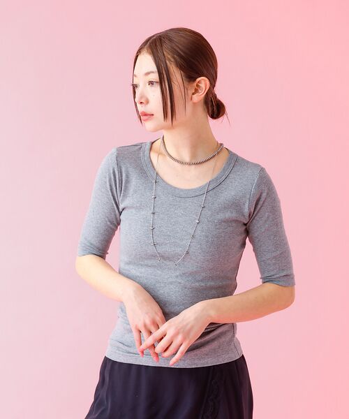 Rouge vif la cle / ルージュ・ヴィフ ラクレ Tシャツ | 【Robert P Miller | ロバート・ピー・ミラー】パネルリブTシャツ | 詳細15